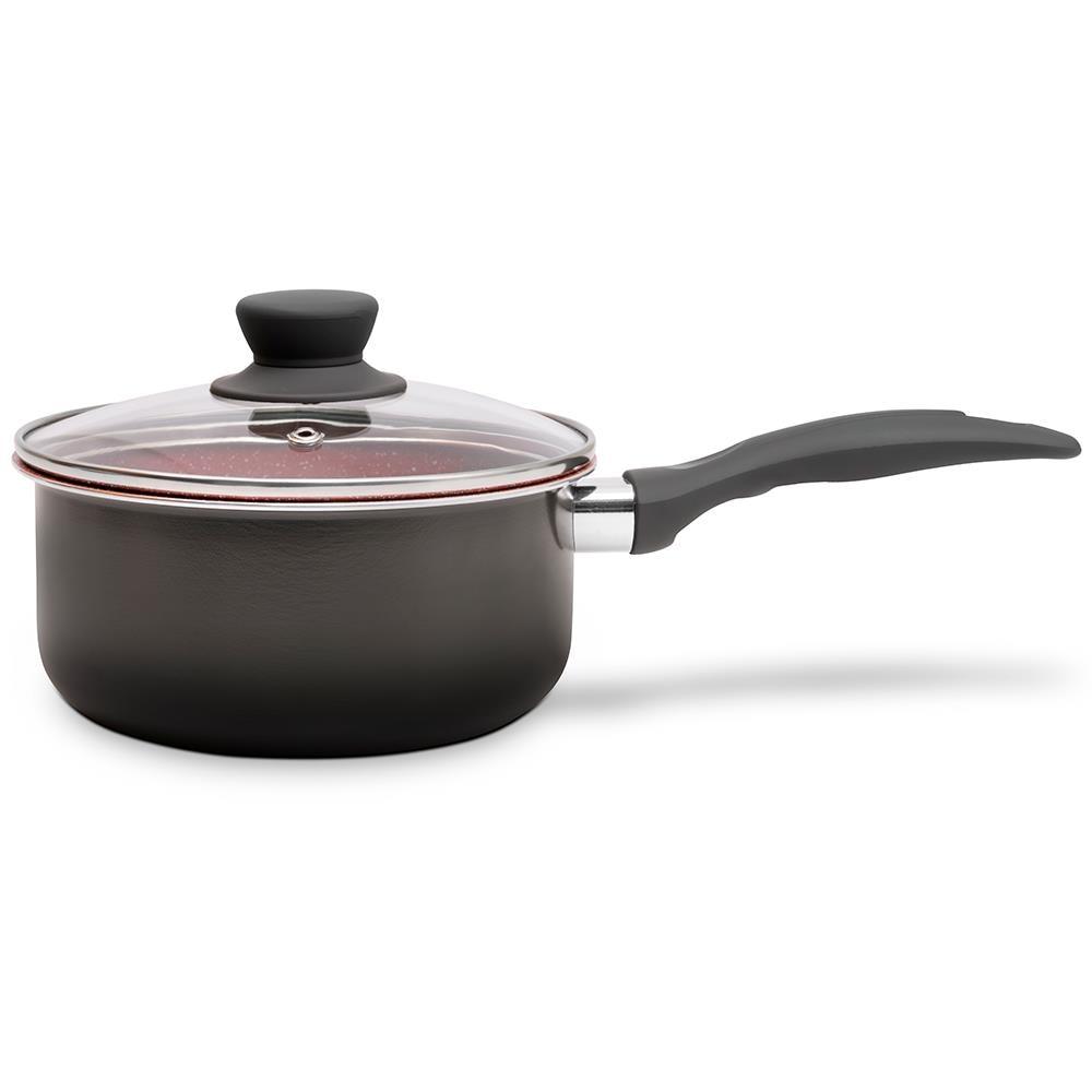 Conjunto de Panelas 6 Peças Brinox Easy com Revestimento Antiaderente Cerâmico, Tampas com Saída de Vapor e Cabos Soft Touch – Carbone/ Vermelho - 3