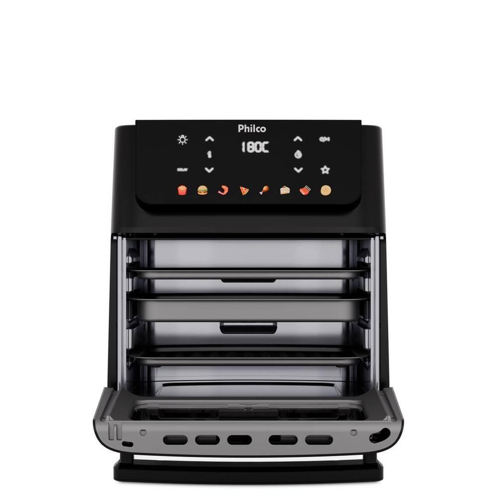 Fritadeira Elétrica Air Fryer Philco Oven PAF11B Visor Removível Preta - 6