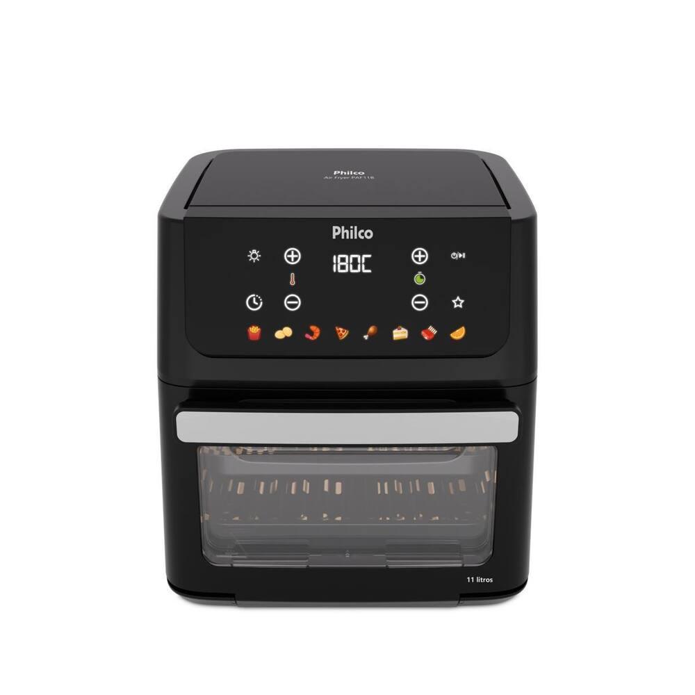 Fritadeira Elétrica Air Fryer Philco Oven PAF11B Visor Removível Preta - 7