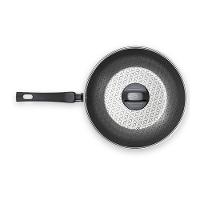 Panela Wok Brinox Anis Cabo Baquelite Antiaderente Pro-Flon 2,3L 24cm Tampa de Vidro Borgonha - 2
