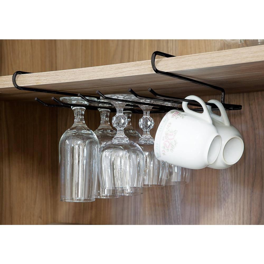 Suporte de Pendurar para Taças e Xícaras Utimil Pintura em Epóxi Preto - 3