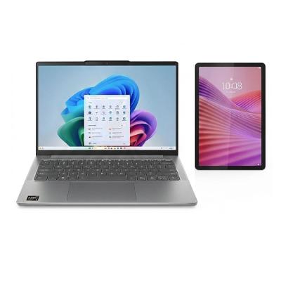 Notebook Lenovo 14” Ideapad Slim 5 83NJ0002BR Windows 11 Ryzen AI 5 + Tab Full HD 10.1" Android 14 ZAEH0151BR Octa-Core 64GB