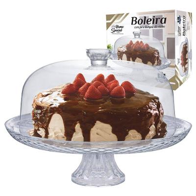 Boleira Ruvolo Home Special em Vidro com Tampa e Pé