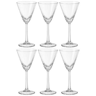 Conjunto de Taças para Coquetel Bohemia Praline em Cristal 90ml - 6 Peças