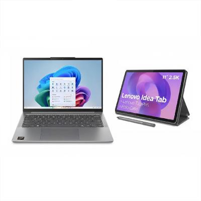 Notebook Lenovo 14” Ideapad Slim 5 83NJ0002BR Windows 11 Ryzen AI 5 + Idea Tab 11” Android 15 ZAFR0856BR Wi-Fi 128GB Luna Grey
