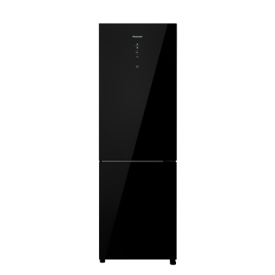Geladeira Panasonic 407L Bottom Freezer BB41B Black Glass