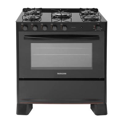 Fogão de Piso Suggar 5 Bocas com Mesa de Vidro Cook Glass Preto FGVCG510PT – Bivolt