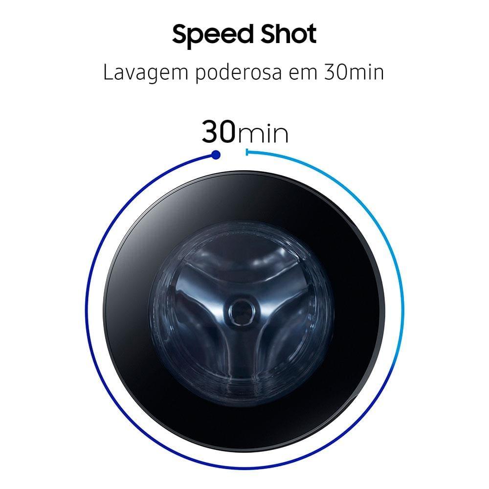 Lava e Seca Samsung Smart WD18T com AI Wash, Digital Inverter e Ecobubble Black Inox - 18/10 kg - 8