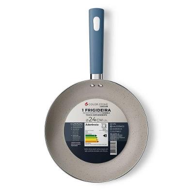 Frigideira Euro Home Intense 24cm Alumínio Antiaderente Cabo Soft Touch