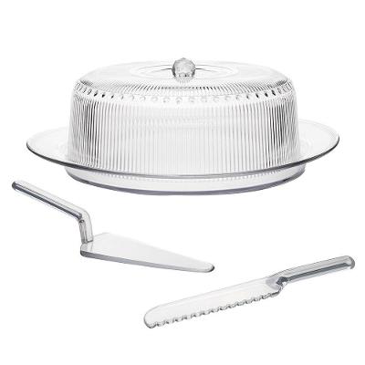 Conjunto para Bolo L`hermitage Brylik em Acrílico - 4 Peças