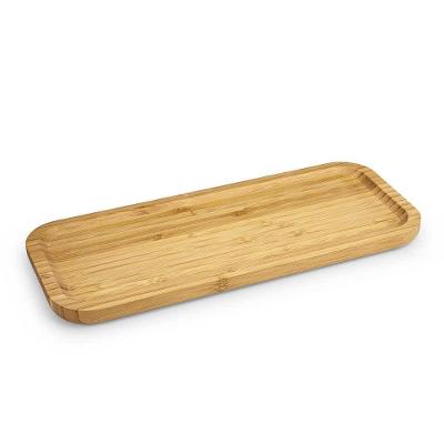 Bandeja Retangular Rasa Euro Home BAM2888 34x14cm Bambu Natural