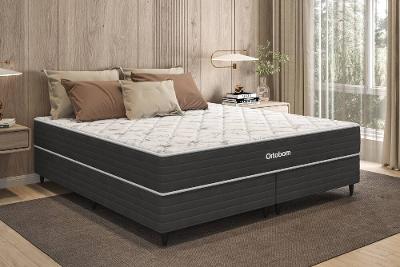 Colchão Ortobom Mônaco King 193x203 Mola Pocket Ensacada Espuma D26 Branco/Rosé