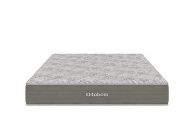 Colchão Ortobom Elite Queen 158x198 Mola Pocket Ensacada Ortopillow Antialérgico Branco/Cinza