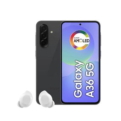 Smartphone Samsung Galaxy A36 5G Tela 6.7" 256GB Câmera Tripla 50MP Preto + Galaxy Buds Core Bluetooth Branco