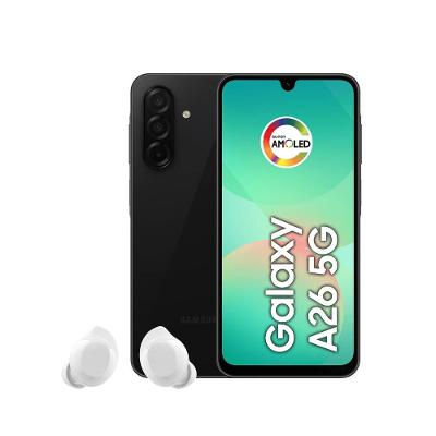 Smartphone Samsung Galaxy A26 5G Tela 6.7" 256GB Câmera Tripla 50MP Preto + Galaxy Buds Core Branco