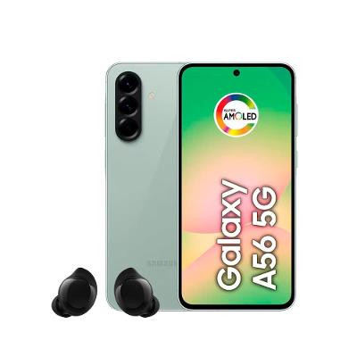 Smartphone Samsung Galaxy A56 5G Tela 6.7" 128GB Câmera Tripla 50MP Verde + Galaxy Buds Core Preto