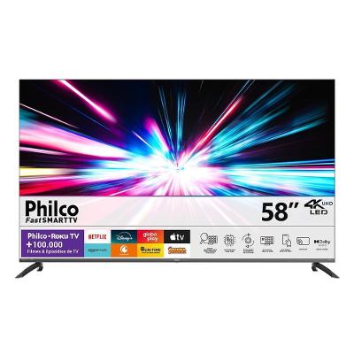 Smart TV 58” 4K Philco P58CRB LED Roku TV HDR10 Dolby Audio