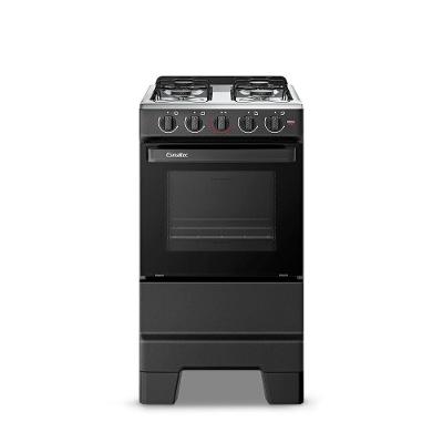 Fogão Esmaltec Ideal Pop 4 Bocas Acendimento Manual Mesa Inox Preto
