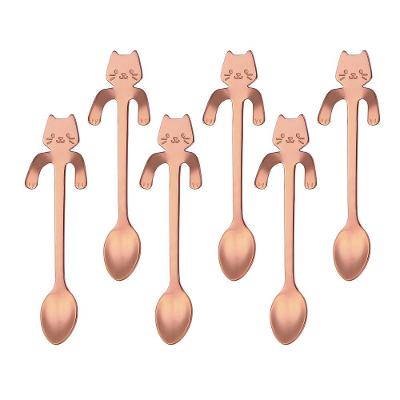 Jogo de Colheres L Hermitage Delicat Inox 6 Peças Cobre