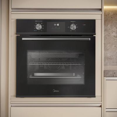 Forno de Embutir Elétrico 80L Midea Digital com Airfryer Preto 220V
