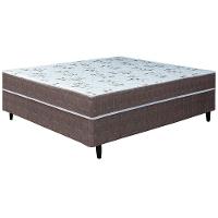 Cama Box Conjugada Casal Umaflex New Florença com Molas Ensacadas 55x138x188cm - Marrom e Bege - 2