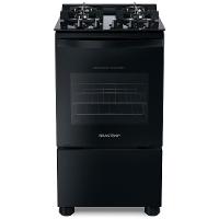 Fogão Brastemp 4 Bocas BFO4VAE com Mesa de Vidro, Grades Duplas de Ferro Fundido e Acendimento Automático Bivolt – Preto - 3