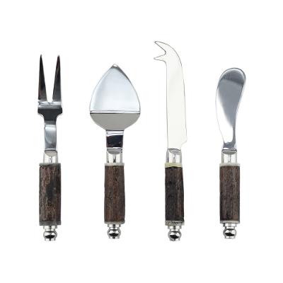 Jogo de Facas para Queijo Fracalanza Arvoredo em Aço Inox 4 Peças