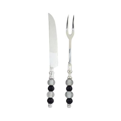 Conjunto para Bolo Joie de Vivre Fracalanza em Aço Inox com Faca e Espátula