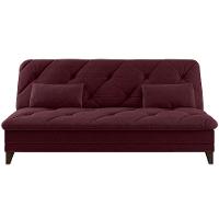 Sofá-Cama 3 Lugares Linoforte Jamile com Encosto Reclinável em Tecido Suede - 188cm de Largura - 5