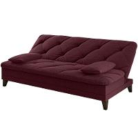 Sofá-Cama 3 Lugares Linoforte Jamile com Encosto Reclinável em Tecido Suede - 188cm de Largura - 7