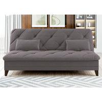 Sofá-Cama 3 Lugares Linoforte Jamile com Encosto Reclinável em Tecido Suede - 188cm de Largura - 1