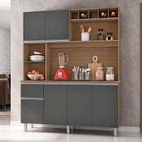 Cozinha Compacta Poliman Alice com 6 Portas, 1 Gaveta e 2 Prateleiras - 160cm de largura - 1