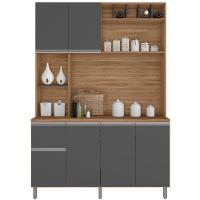 Cozinha Compacta Poliman Alice com 6 Portas, 1 Gaveta e 2 Prateleiras - 160cm de largura - 2