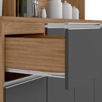 Cozinha Compacta Poliman Alice com 6 Portas, 1 Gaveta e 2 Prateleiras - 160cm de largura