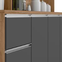 Cozinha Compacta Poliman Alice com 6 Portas, 1 Gaveta e 2 Prateleiras - 160cm de largura - 5