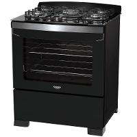 Fogão Dako 5 Bocas Diplomata com Mesa de Vidro, Acendimento Automático e Queimador Tripla Chama Bivolt – Preto - 2