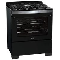 Fogão Dako 5 Bocas Diplomata com Mesa de Vidro, Acendimento Automático e Queimador Tripla Chama Bivolt – Preto - 1