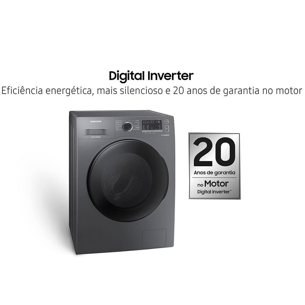 Lava e Seca Samsung WD11A 3 em 1 Inox Look com Ecobubble e Lavagem a Seco WD11A4453BX – 11 kg - 5