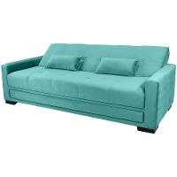 Sofá-Cama 3 Lugares Matrix Grazi Revestido em Veludo - 206cm de largura - 9