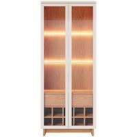 Cristaleira Colibri Guanabara MDP com 3 Prateleiras, 2 Portas de Vidro, 1 Gaveta e 1 Adega - 2