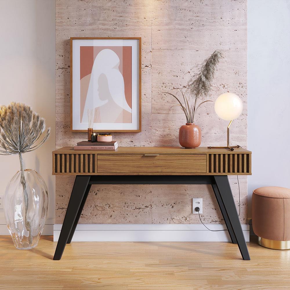 Aparador Colibri Riviera MDP com 1 Gaveta e Pés em Madeira Maciça - 1