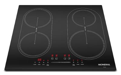 Cooktop de Indução Mondial CTI-03 4 Bocas com Full Zone e Função Turbo 220V