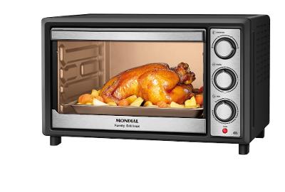 Forno Elétrico Mondial Family II 42 Litros 1600W Grill Preto