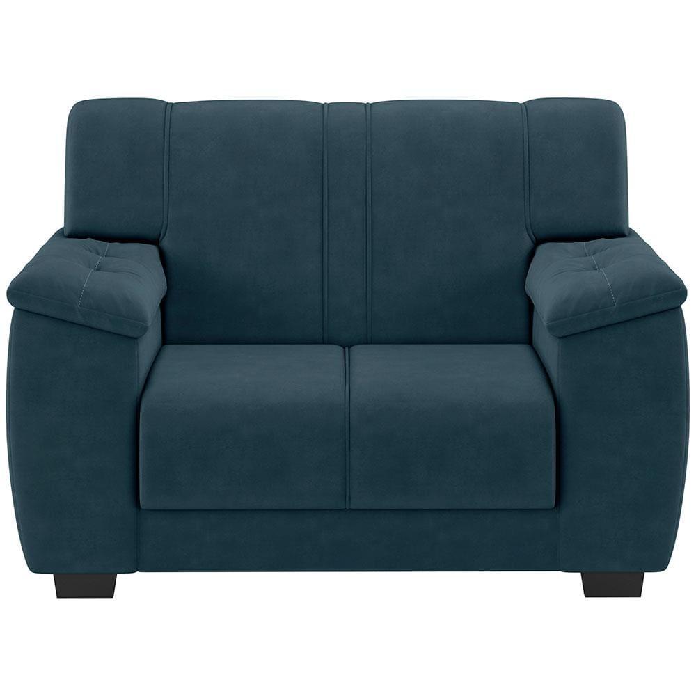 Sofá 2 Lugares Luizzi Roma II com 133cm de Largura e Revestimento em Veludo - 2