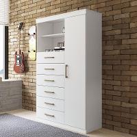 Cômoda Multiuso Santos Andirá Marabá com 1 Porta e 6 Gavetas - 1