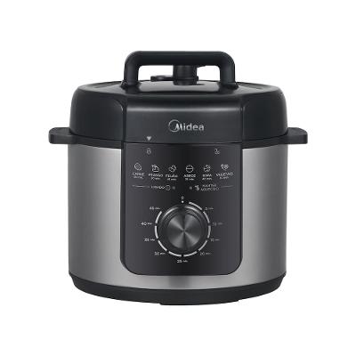 Panela de Pressão Elétrica Mecânica Midea 4L com Revestimento Blackstone Inox