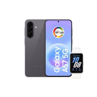 Smartphone Samsung Galaxy A57 5G Tela 6.7" 256GB Cinza + Galaxy Fit 3 Prata