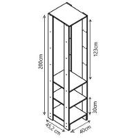 Armário Closet Nova Mobile Slim Yes com 3 Prateleiras e Cabideiro - 3