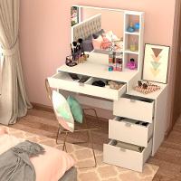 Penteadeira Nova Mobile Anne com Espelho e 4 Gavetas - 2