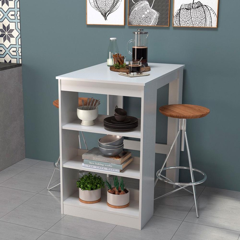 Mesa Retangular Nova Móbile Slin com Prateleira - 1